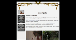 Desktop Screenshot of insectpets.com.au